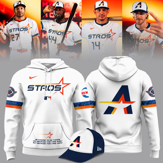Limited Edition Houston Astros White 2025 New City Connect “The Next Frontier” Hoodie