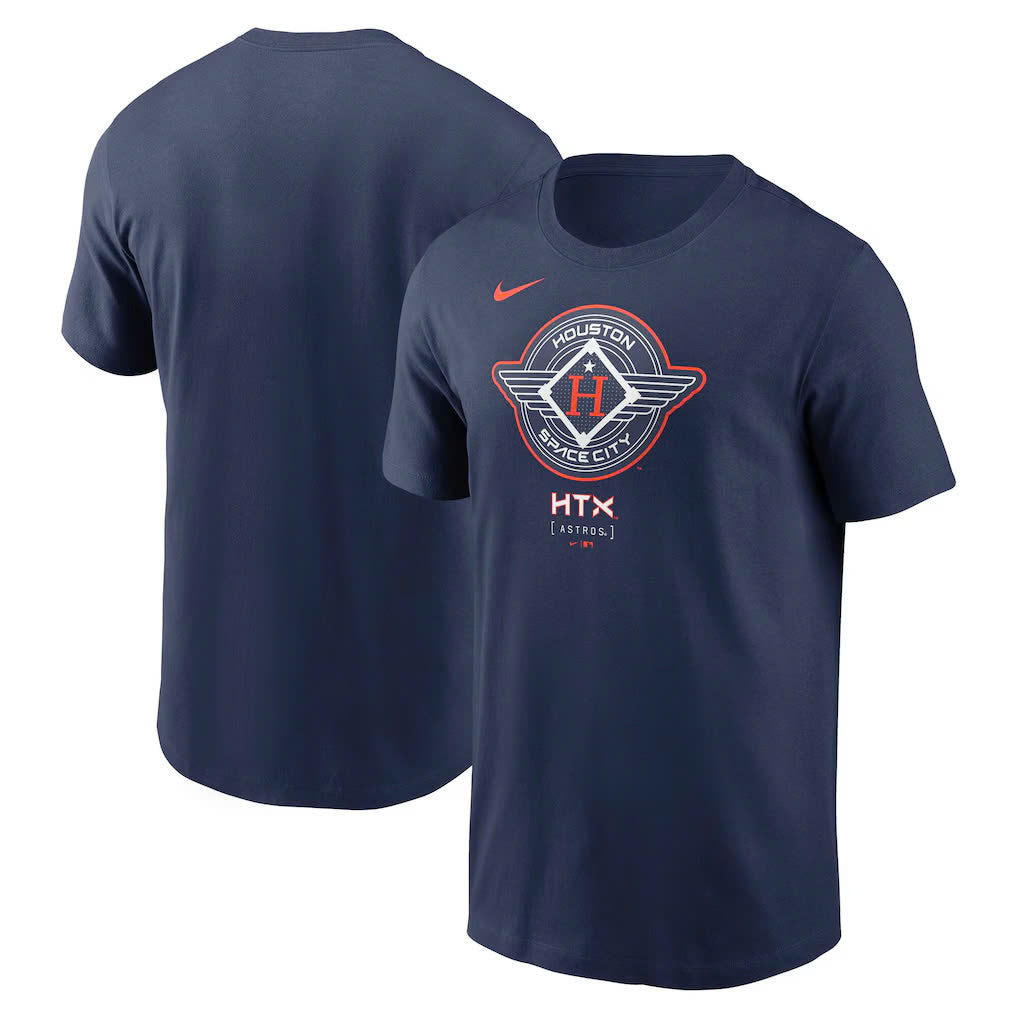 Houston Astros Navy 2025 City Connect Logo T-Shirt