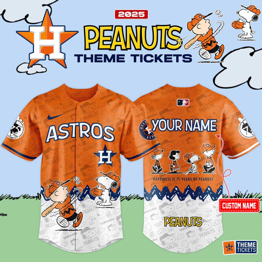 Houston Astros x 75th Anniversary Of Peanuts Limited Edition Jersey 2025