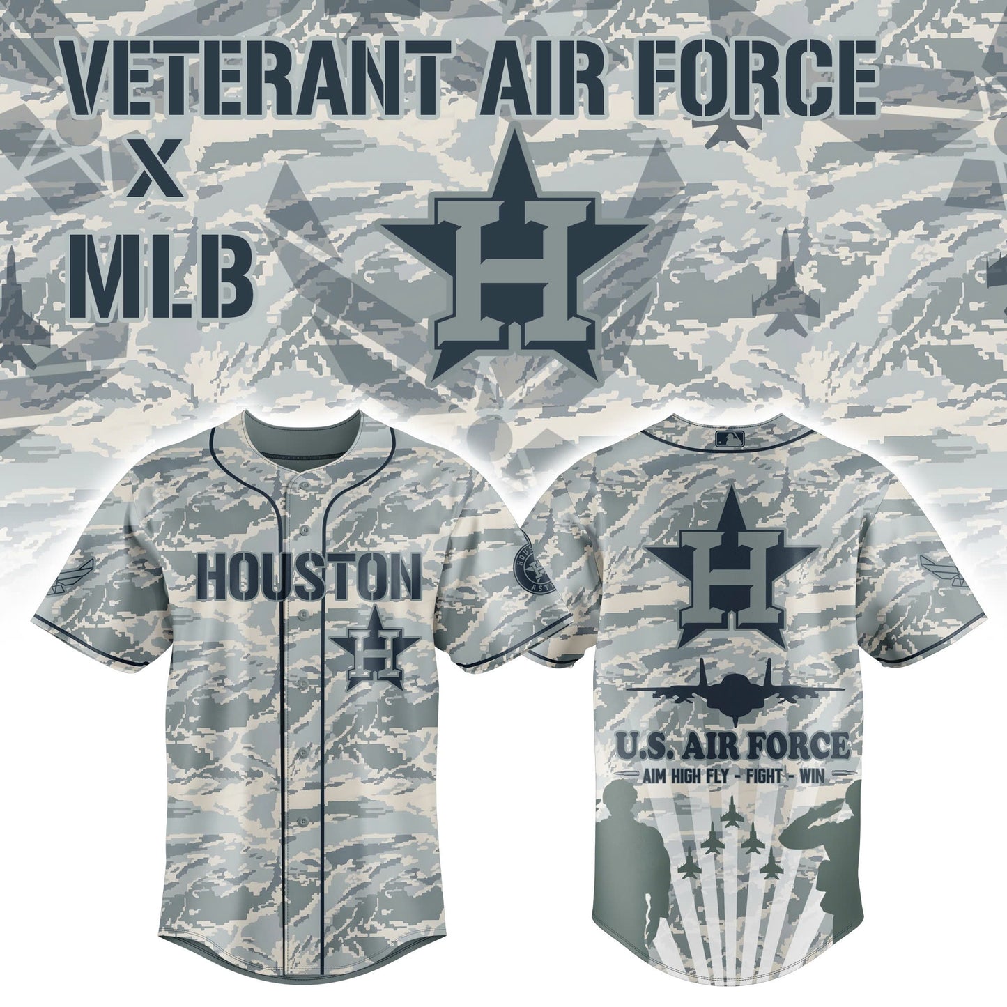 Houston Astros x Veteran U.S Air Force 2025 Baseball Jersey