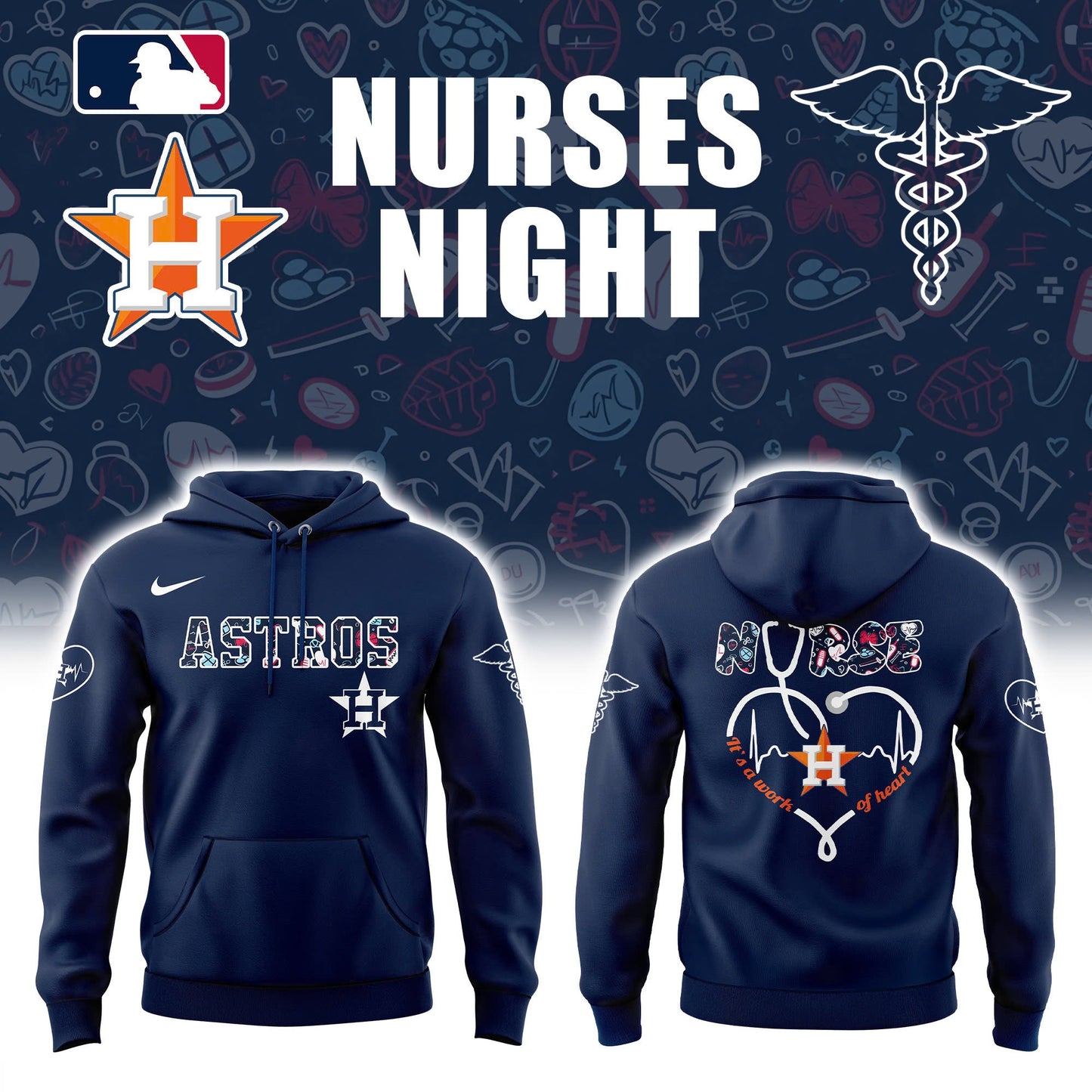 Houston Astros TEACHER NIGHT Hoodie