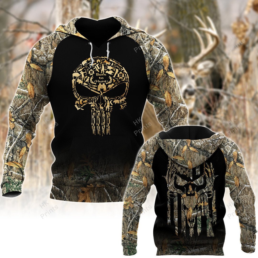 Skull Shape Hunting American Flag Camouflage Hunting Apparels