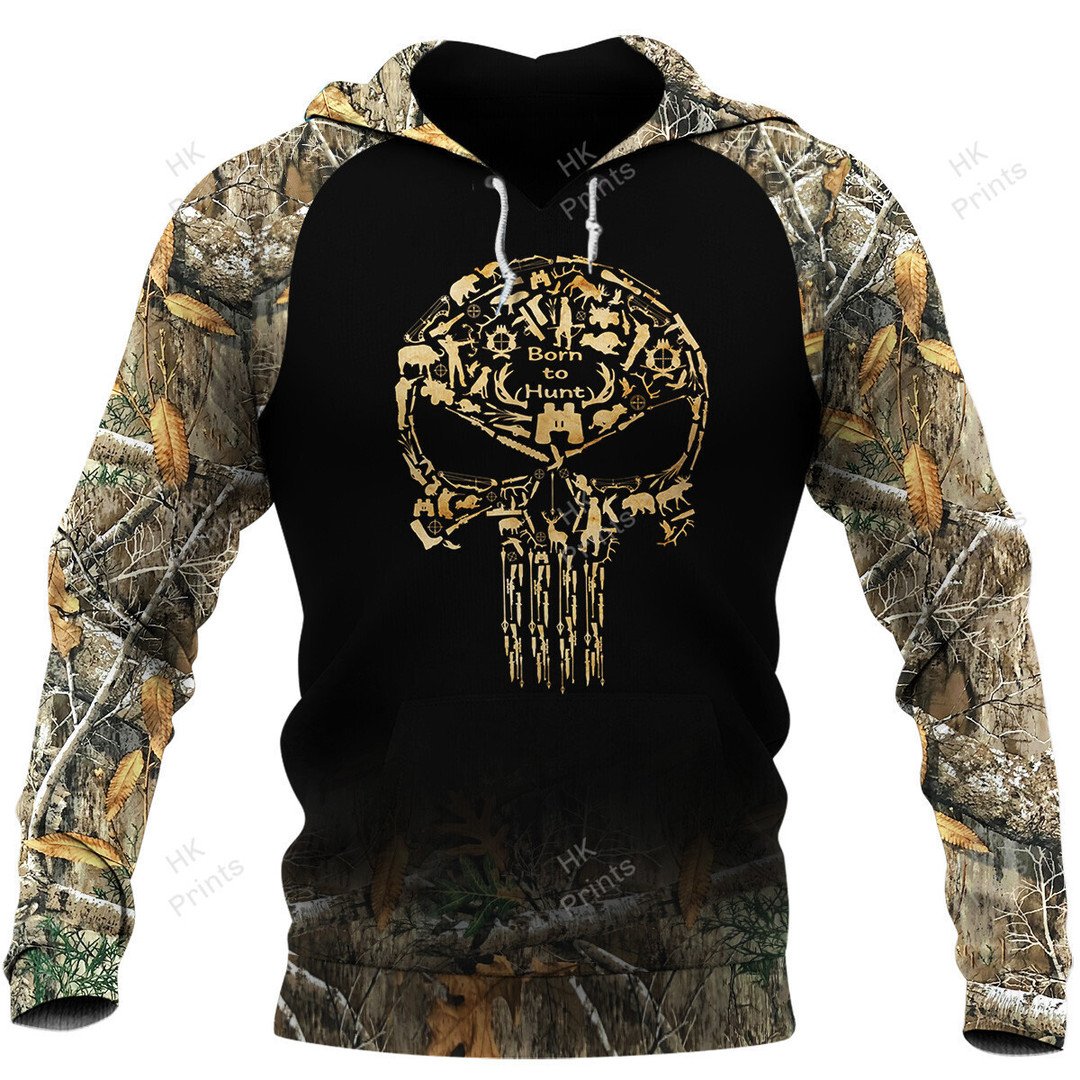 Skull Shape Hunting American Flag Camouflage Hunting Apparels