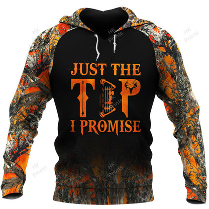 BowHunting Just The Tip I Promise Orange Camouflage Hunting Apparels