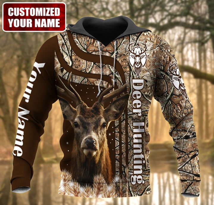 Personalized Name Deer Hunting 2 All Over Printed Unisex Shirt