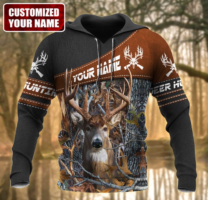 Personalized Name Deer Hunting Q3 All Over Printed Unisex Shirt