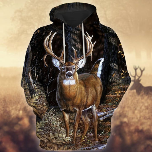 Deer Hunting Forest All Over Printed Unisex Shirt