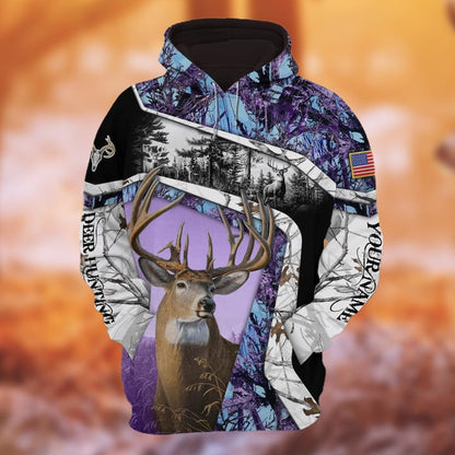 Personalized Name The Unique Hunting Hoodie & Zip Hoodie 3D Multicolor