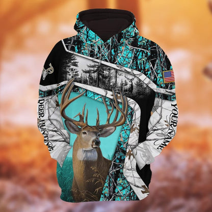 Personalized Name The Unique Hunting Hoodie & Zip Hoodie 3D Multicolor