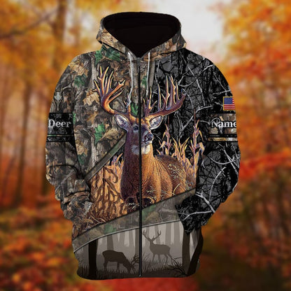 Personalized Name The Premium Hunting 3D Hoodie & Zip Hoodie