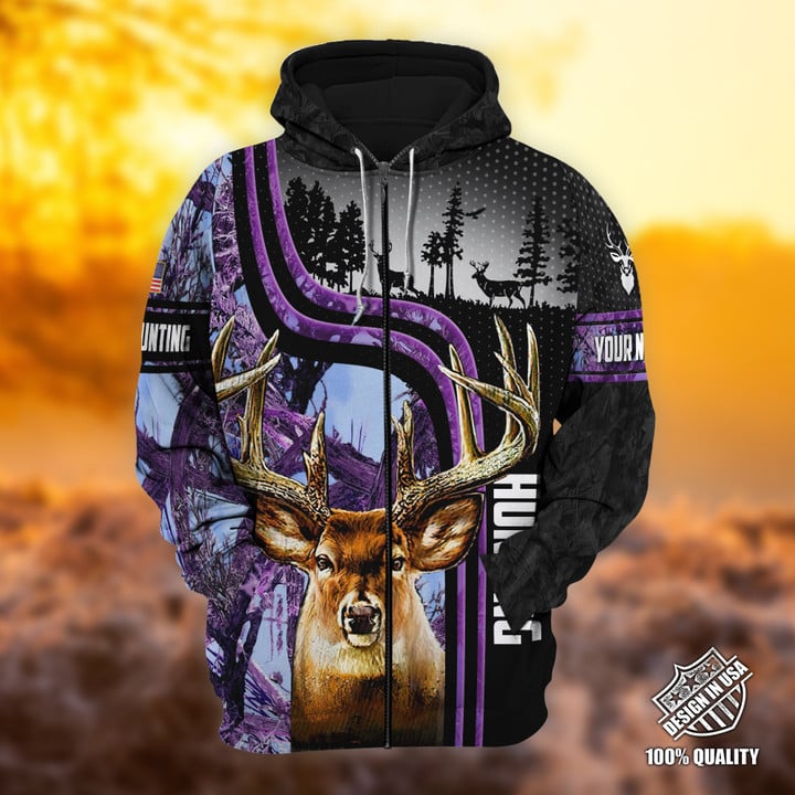 Personalized Name The Special Deer Hunting  3D Hoodie & Zip Hoodie