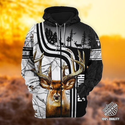 Personalized Name The Special Deer Hunting  3D Hoodie & Zip Hoodie