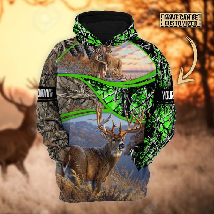 Personalized The Premium Deer Hunting Hoodie & Zip Hoodie 3D Multicolor