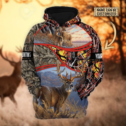 Personalized The Premium Deer Hunting Hoodie & Zip Hoodie 3D Multicolor