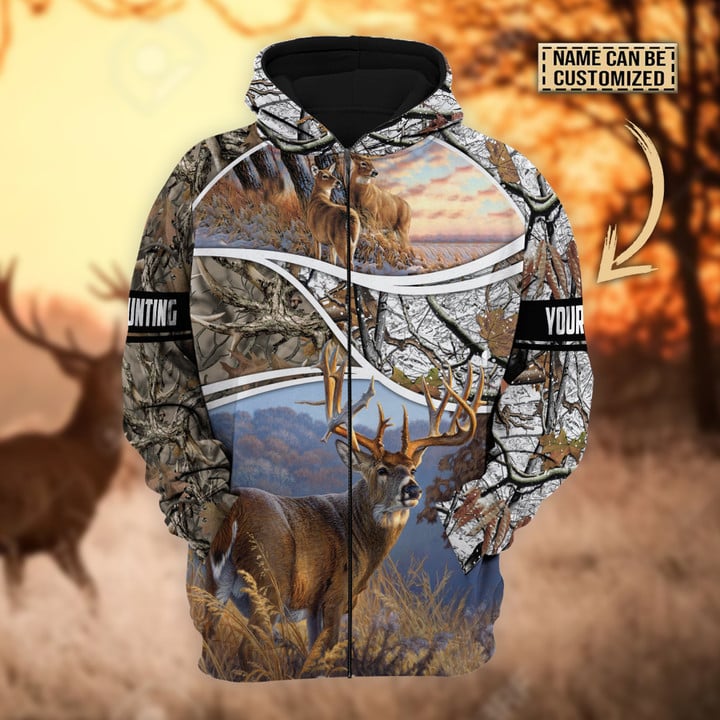 Personalized The Premium Deer Hunting Hoodie & Zip Hoodie 3D Multicolor