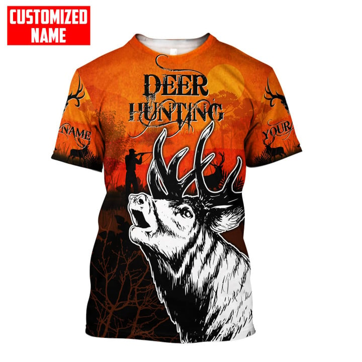 PERSONALIZED DEER HUNTING ELK All Over Printed Shirt Gift For Hunter