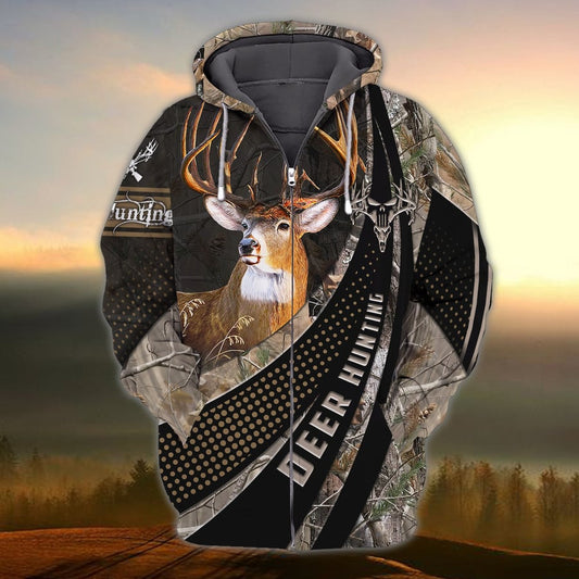 Deer Hunting Camo 3D Printed Hoodie SO