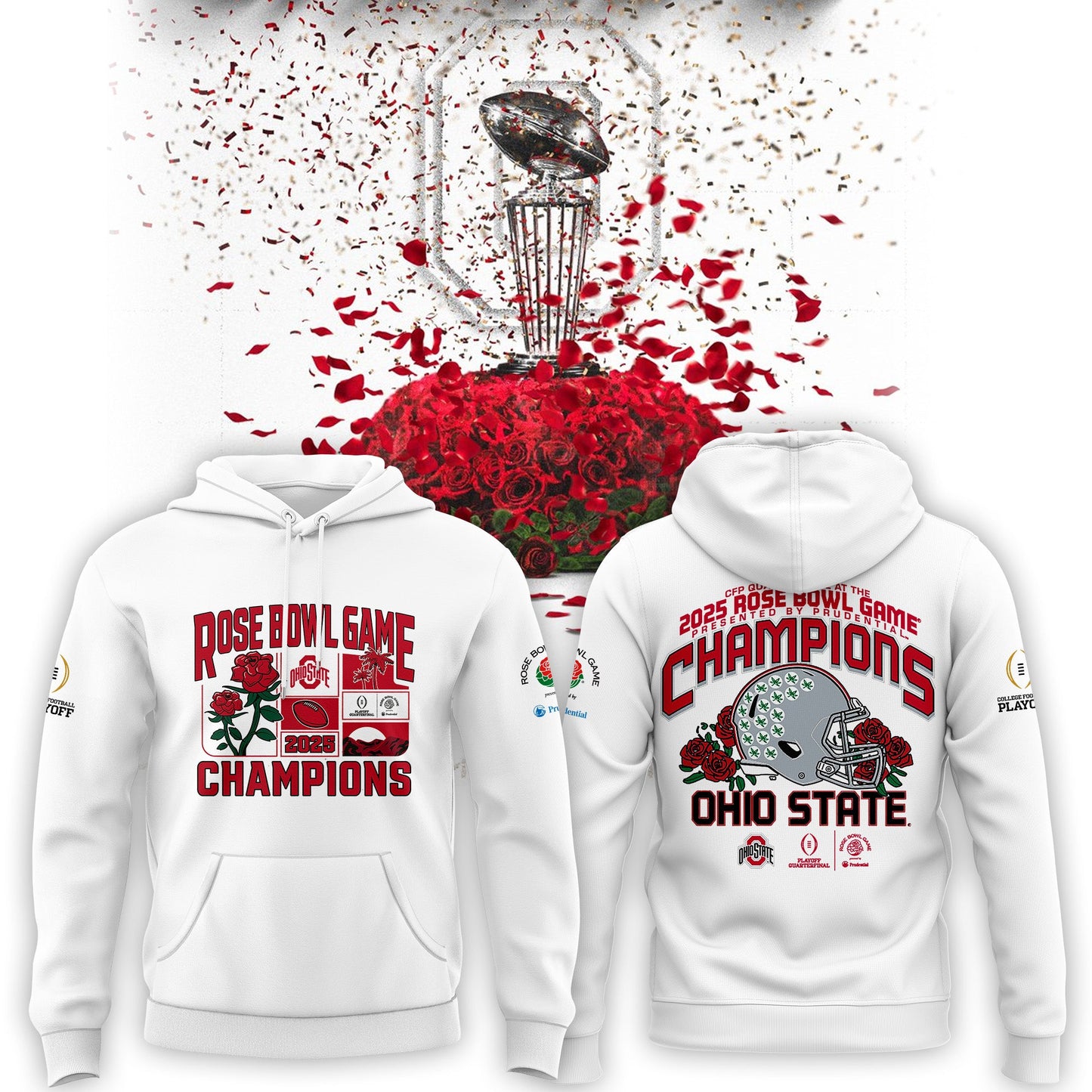 Limited Edition Ohio State Buckeyes College Football Playoff 2025 Rose Bowl Champions