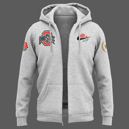 Limited Edition Ohio State Buckeyes x Rose Bowl Zip Hoodie