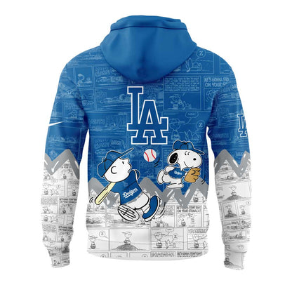 Los Angeles Dodgers 75th Anniversary of Peanuts Hoodie