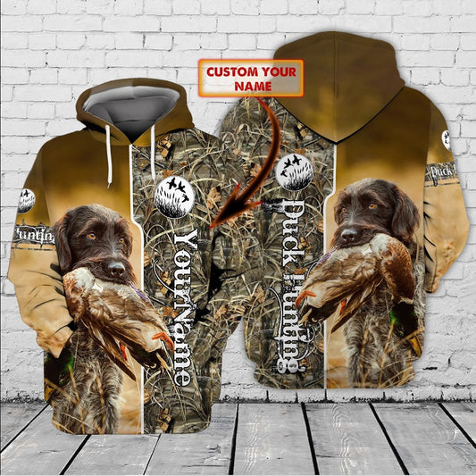 Custom Name Hunting Duck Shirt 3D All Over Printed Clothes