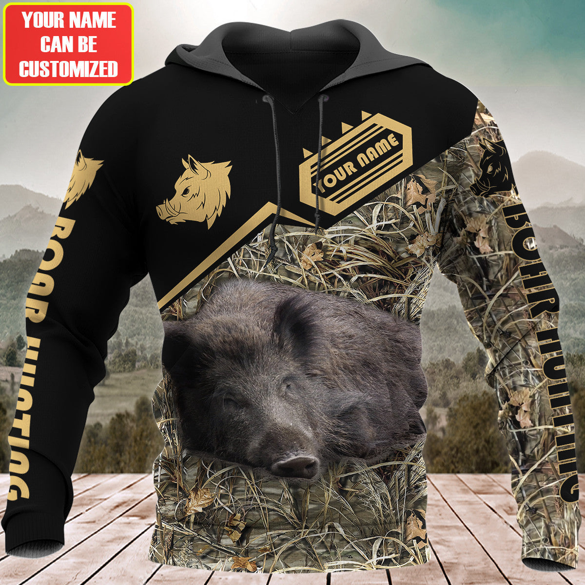 Personalized Name Boar Hunting 2 All Over Printed Unisex Shirt