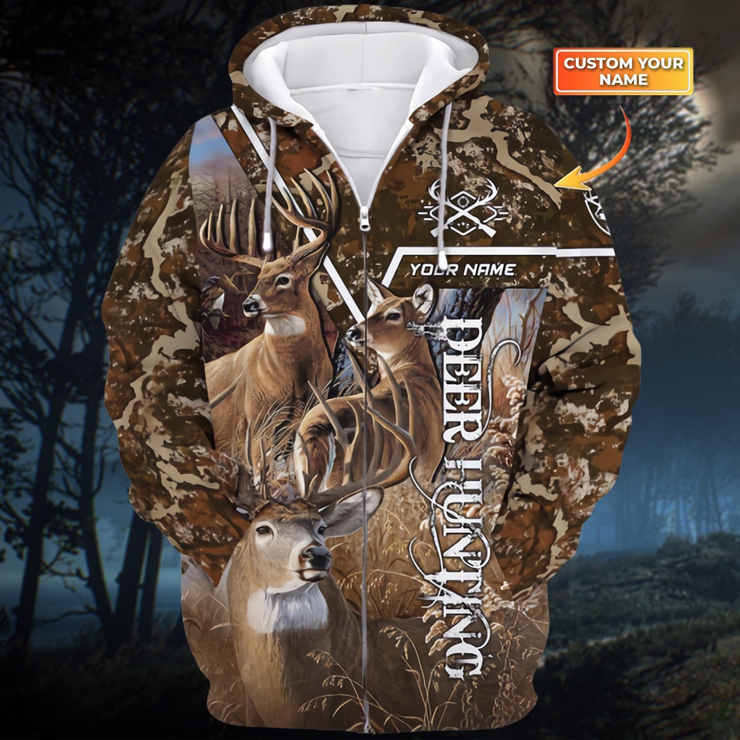 Deer Hunting Shirt Deer 3D  Personalized Camo SO