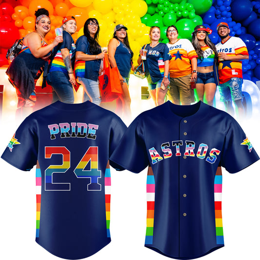 Special Pride Night Houston Astros Custom Name Jersey Ver2