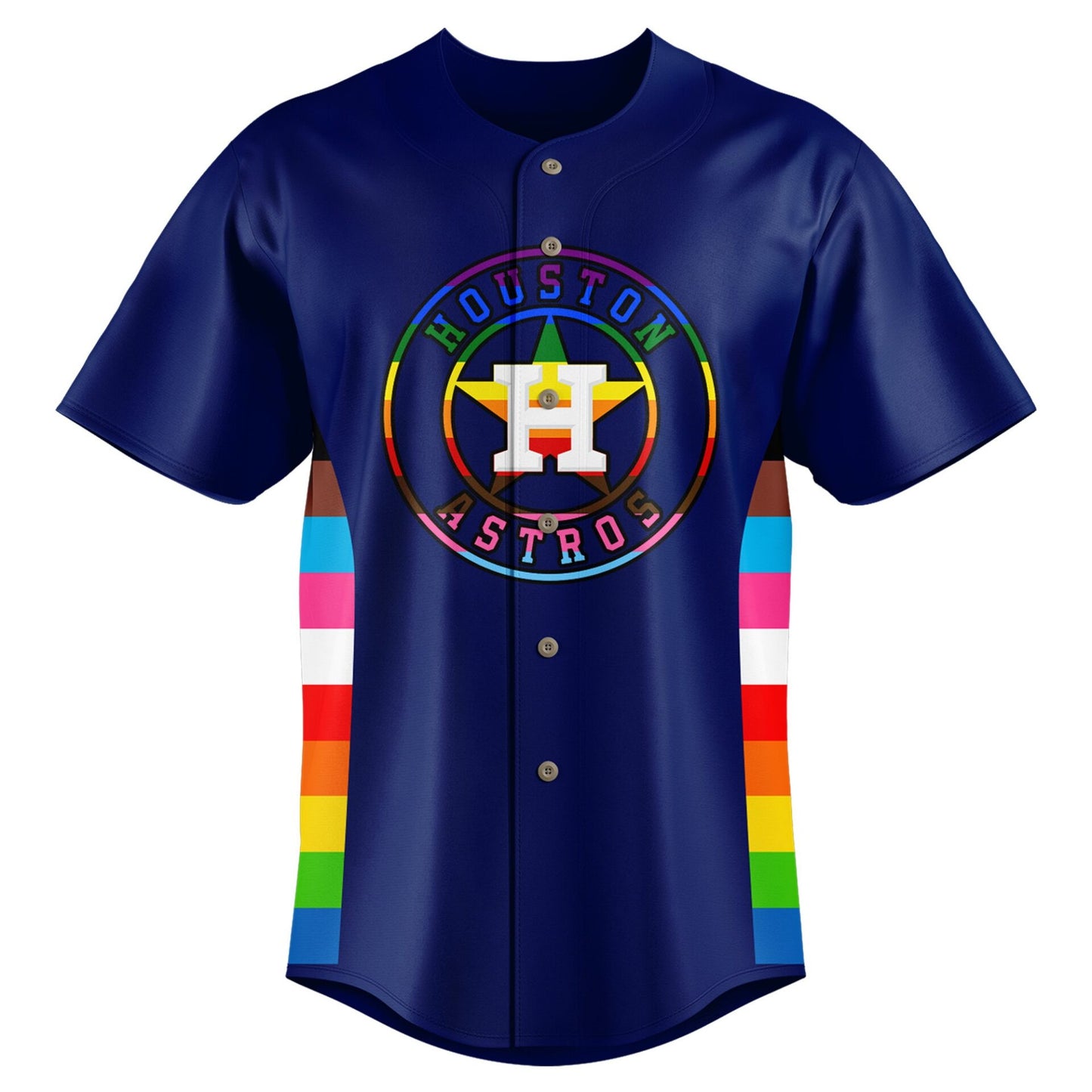 Special Pride Night Houston Astros Custom Name Jersey Ver3