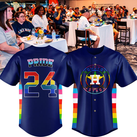 Special Pride Night Houston Astros Custom Name Jersey Ver3