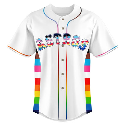 Special Pride Night Houston Astros Custom Name Jersey Ver4