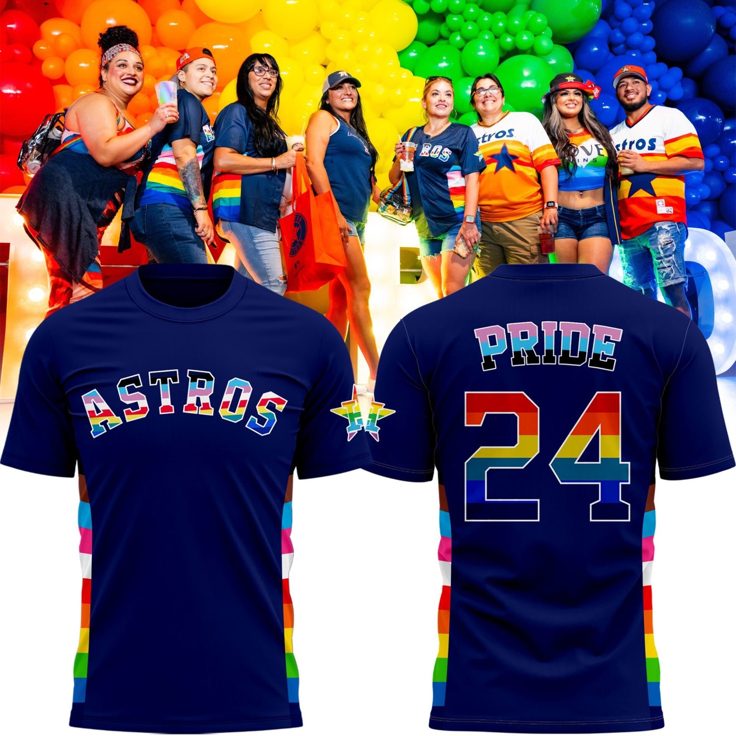 Navy Pride 2024 Limited Houston Astros Shirt