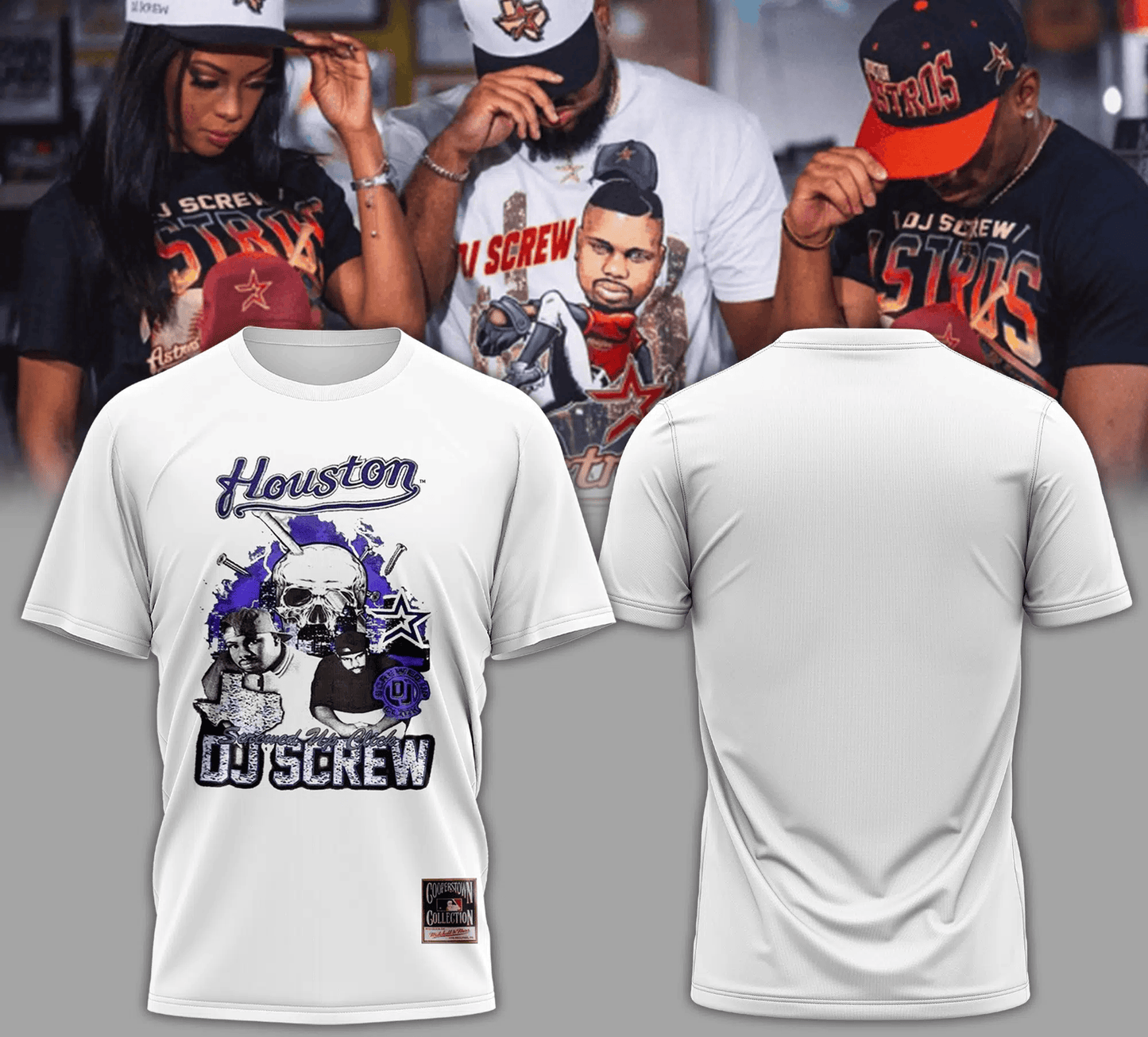 The Houston Astros x Dj Screw 2024 New Collection Shirt Ver2