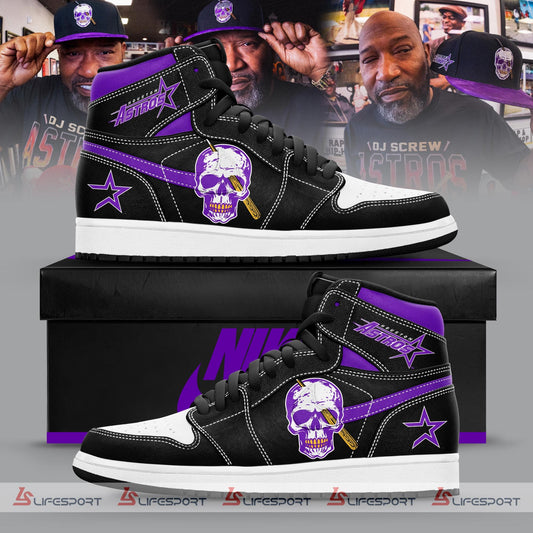 The Houston Astros x Dj Screw 2024 New Collection AJ1 Shoes Ver1