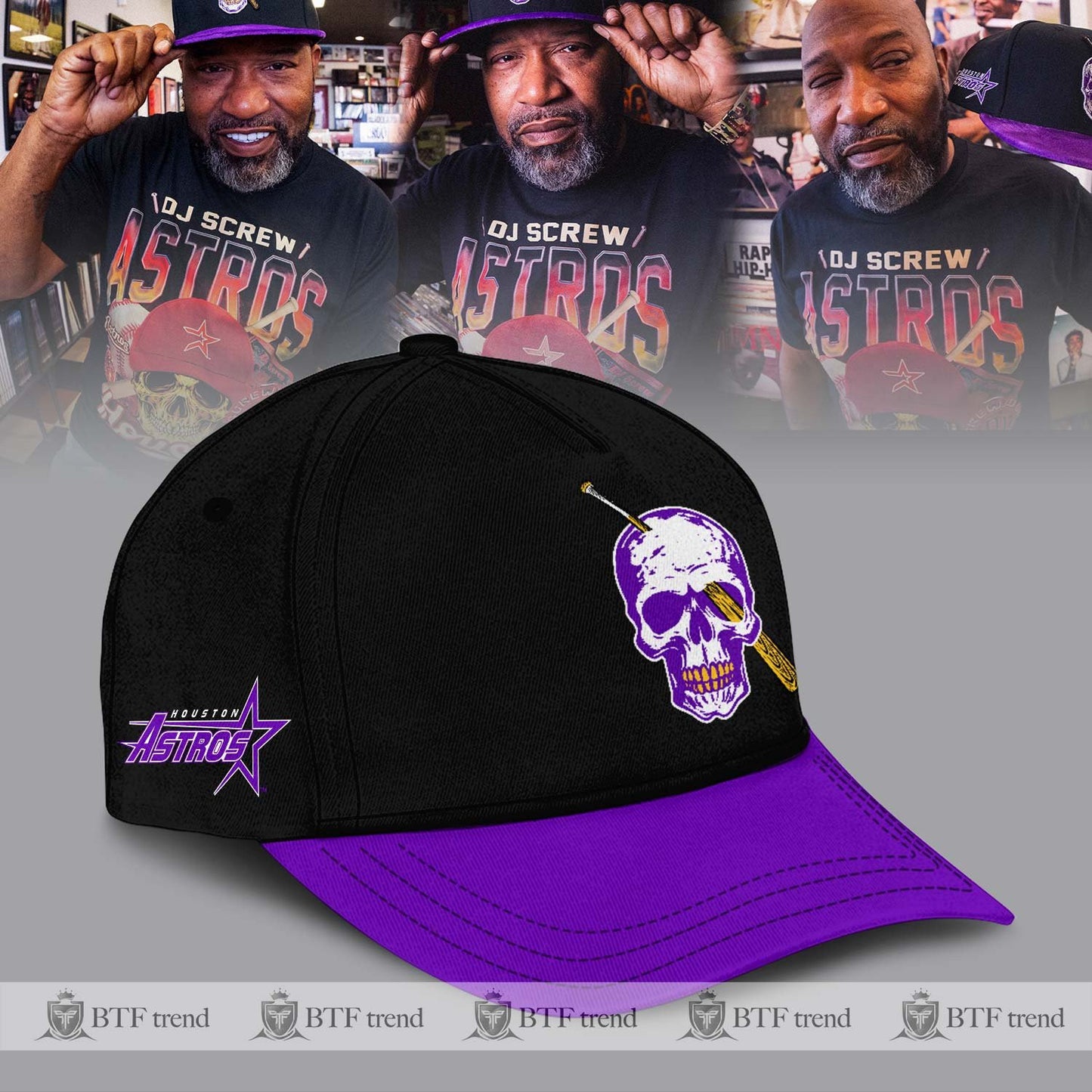 The Houston Astros x Dj Screw 2024 New Collection CAP