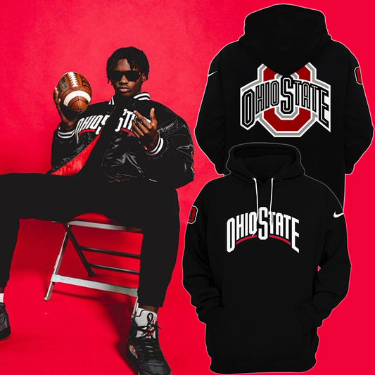 Limited Edition Ohio State Black Hoodie Joggers