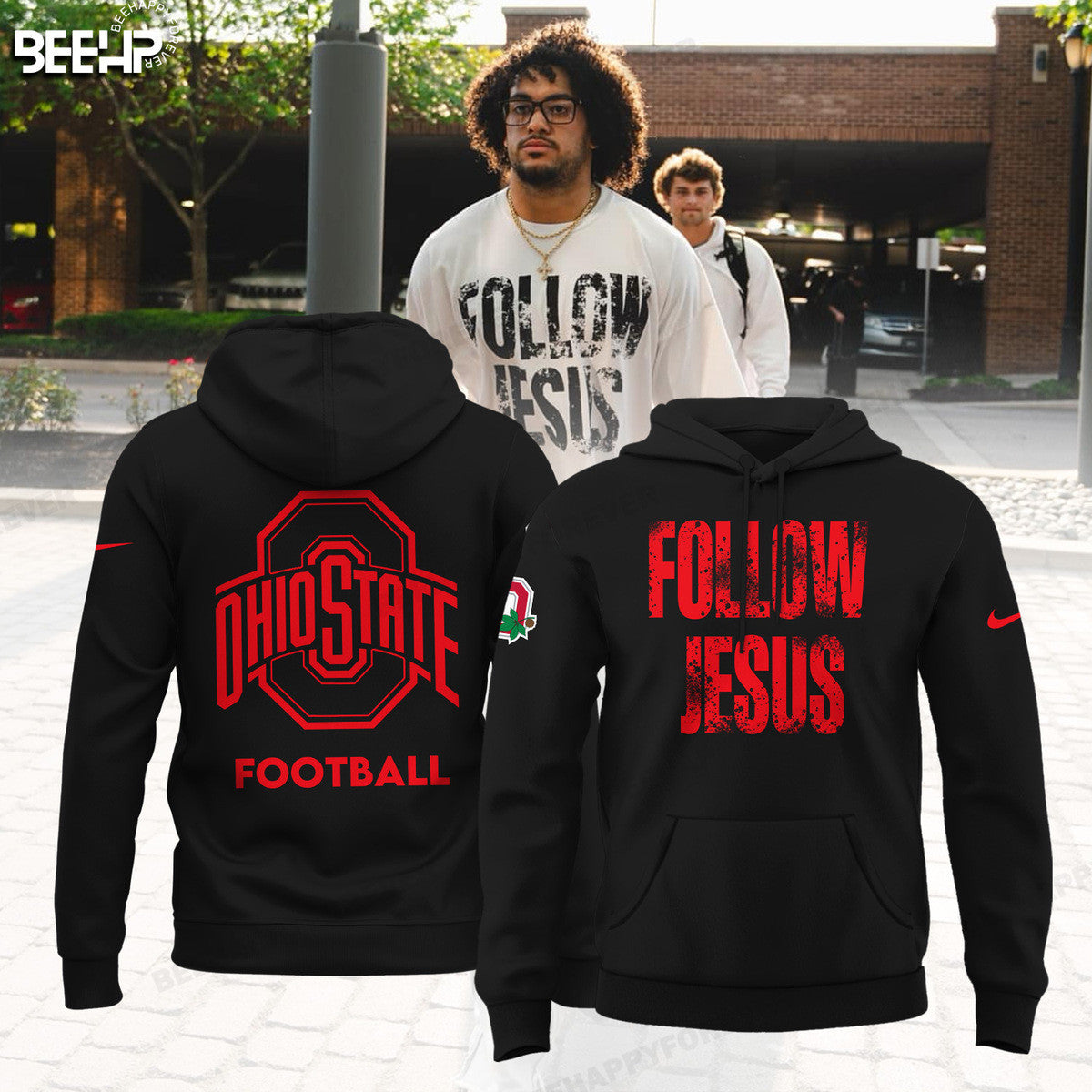 Limited Edition JESUS WON - OHIO STATE Football Black Hoodie 2024