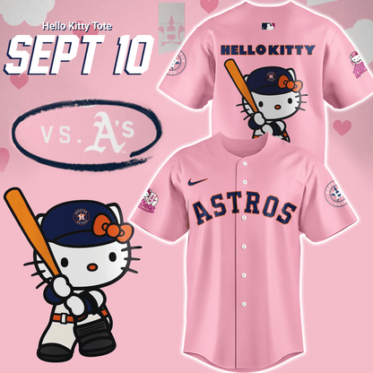 Houston Astros x Hello Kitty Night September 10th Jersey