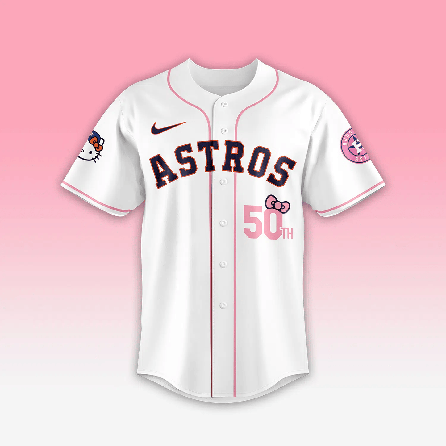 2024 Houston Astros x Hello Kitty Night Jerseys