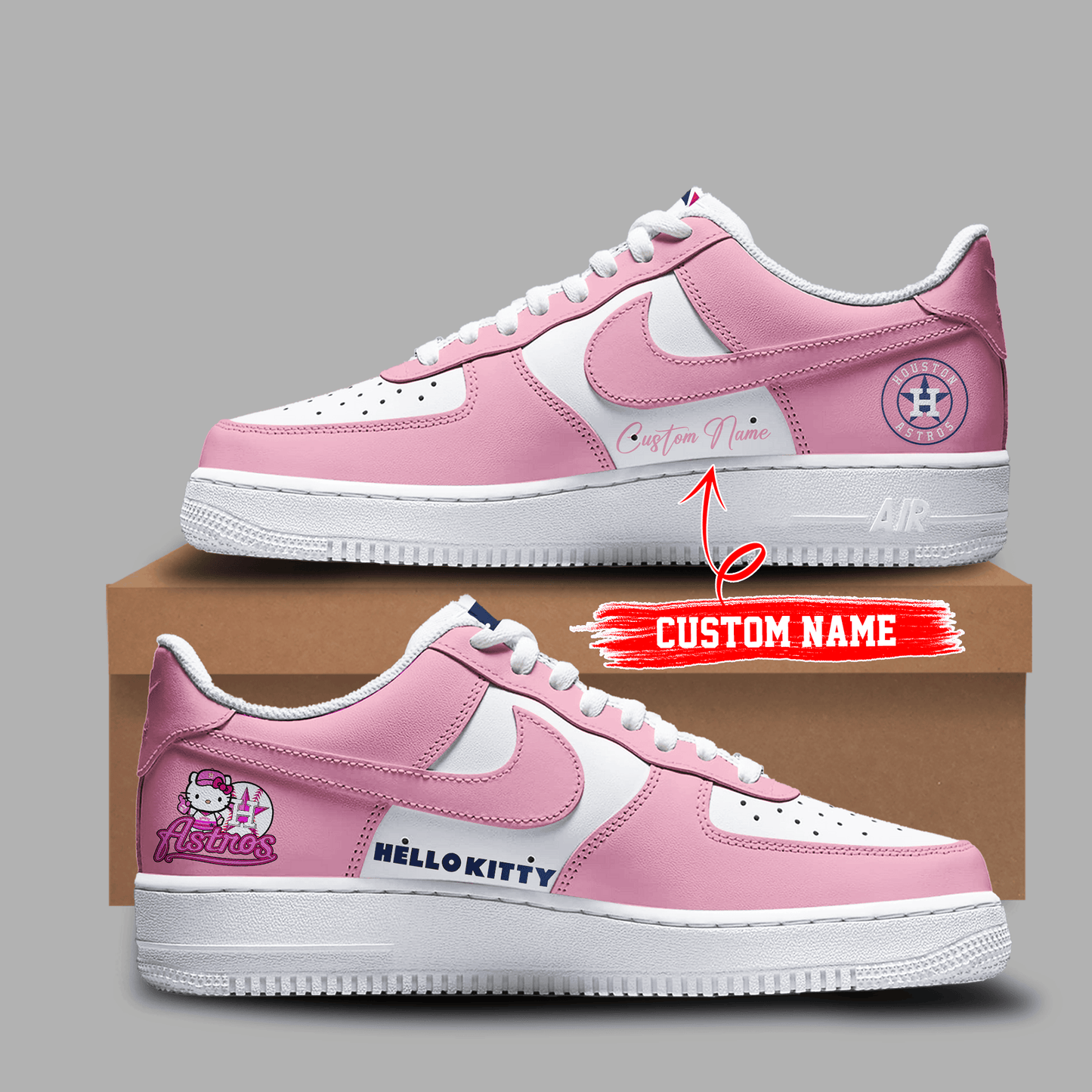 Houston Astros x Hello Kitty Sneakers 2024 Ver1