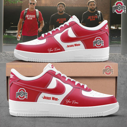 Ohio State “FOLLOW JESUS” Custom Name 2024 AF1 SNEAKER