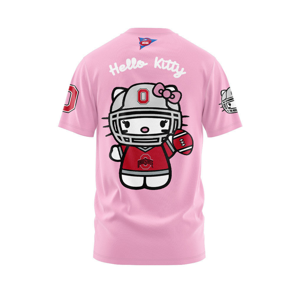 Limited Edition Ohio State Football x Hello Kitty Tshirt 2024