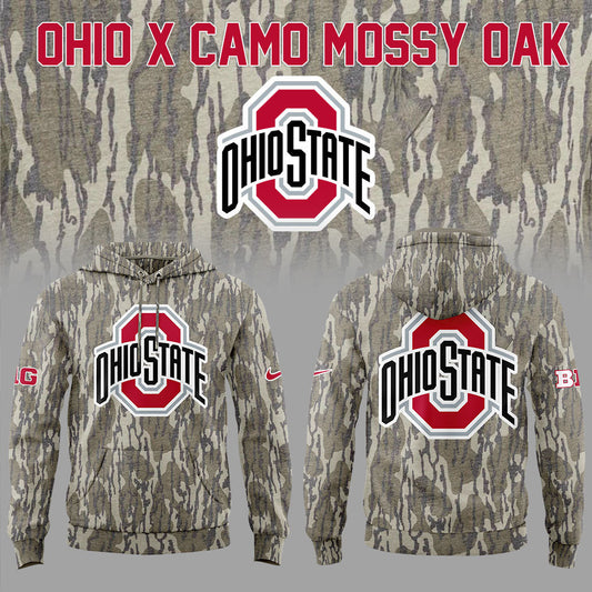 Limited Edition Ohio State x Camo Mossy Oak Hoodie