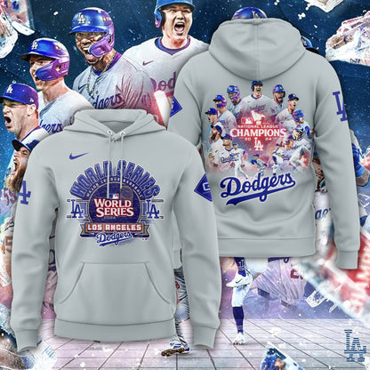Los Angeles Dodgers 2024 National League Champions, World Series Hoodie