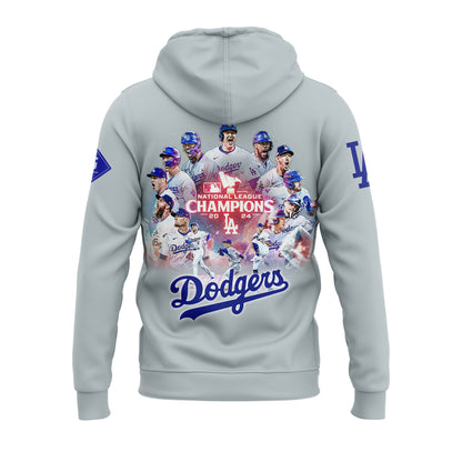 Los Angeles Dodgers 2024 National League Champions, World Series Hoodie