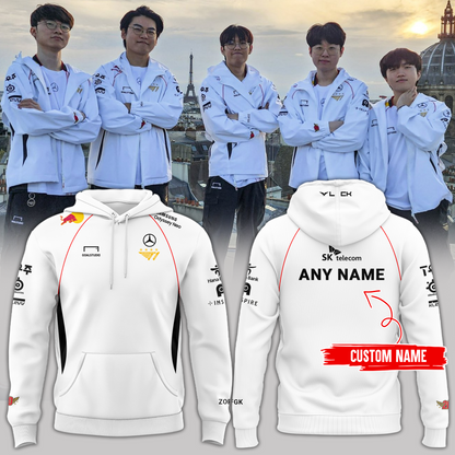 T1 LIMITED EDITION SIGNATURE Hoodie Worlds championshis 2024, SKT T1 Hoodie Worlds championshis