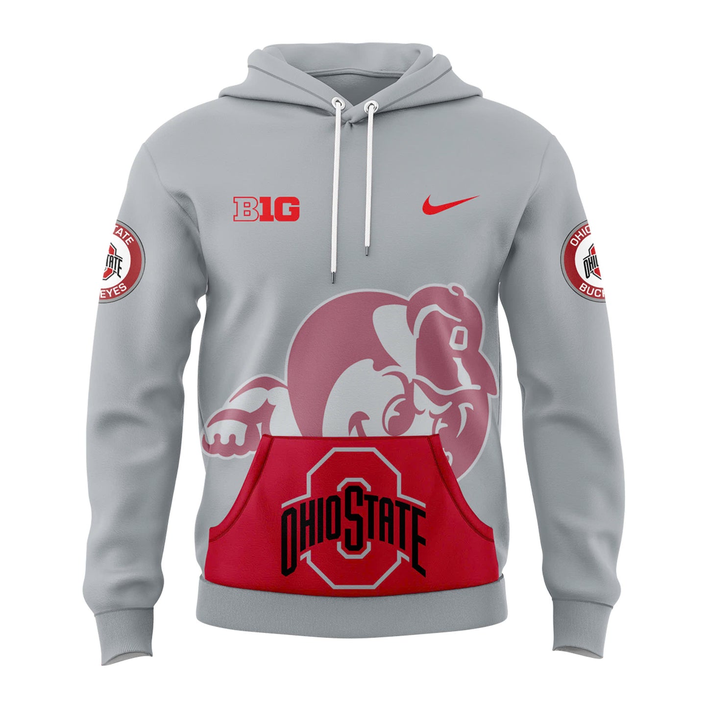 Ohio State Buckeyes Gray Game Hoodie