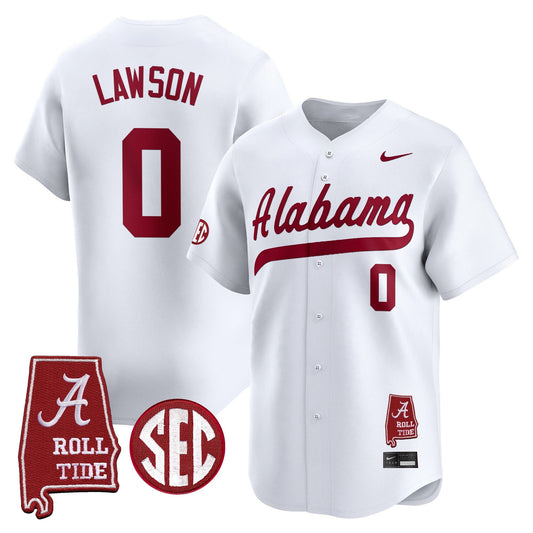 Alabama Crimson Tide 2025 Vapor Baseball Jersey - Alabama Map  | WD58