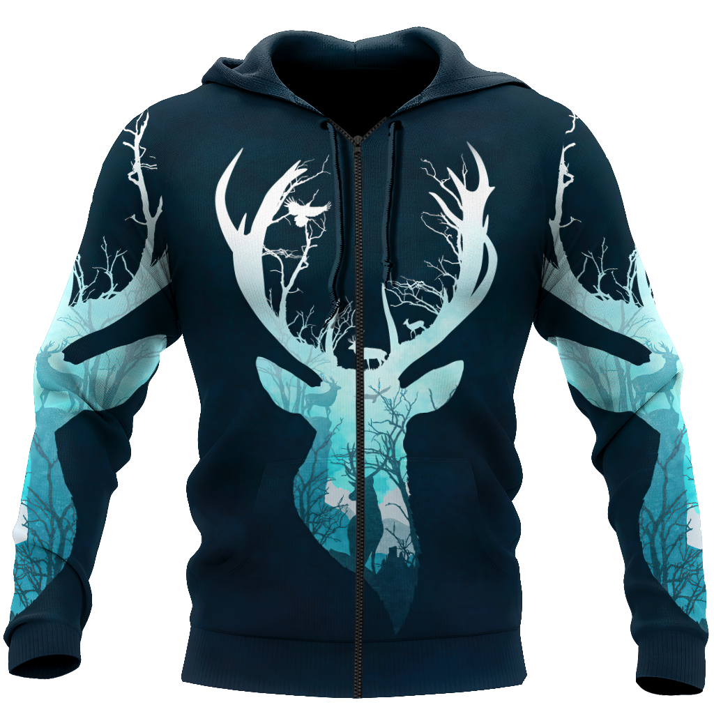 Deer Hunting Tree Life 3D All Over Printed Shirts Gift For Hunter