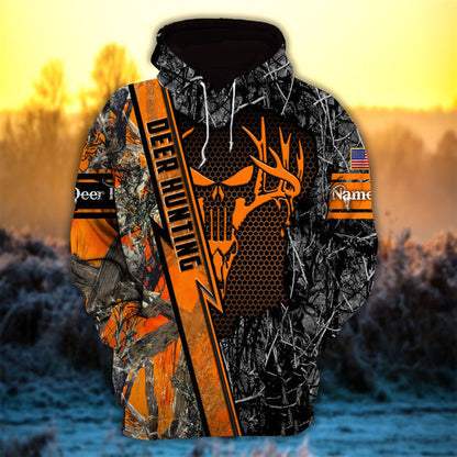 Personalized Deer Hunter Hunting Hoodies 3D Multicolored